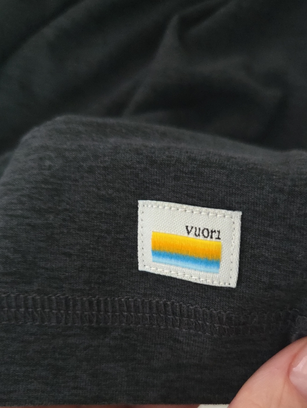 NWT Vuori Men's Long Sleeve Crewneck Shirt - Charcoal Gray - L - Picture 5 of 5